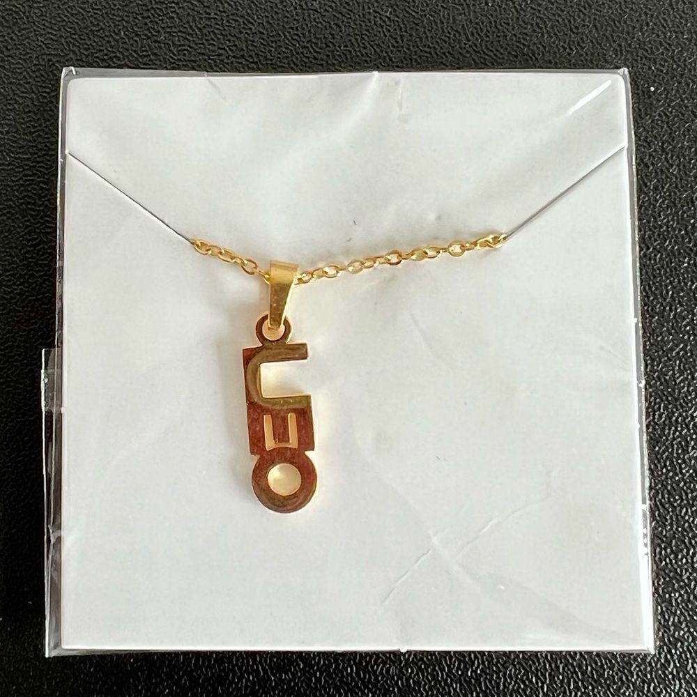Gold Personality Zodiac vertical Necklaces, Horoscope pendants Star sign
